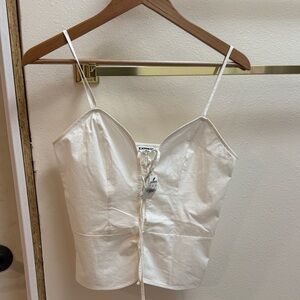 Express White Camisole with Spaghetti Straps